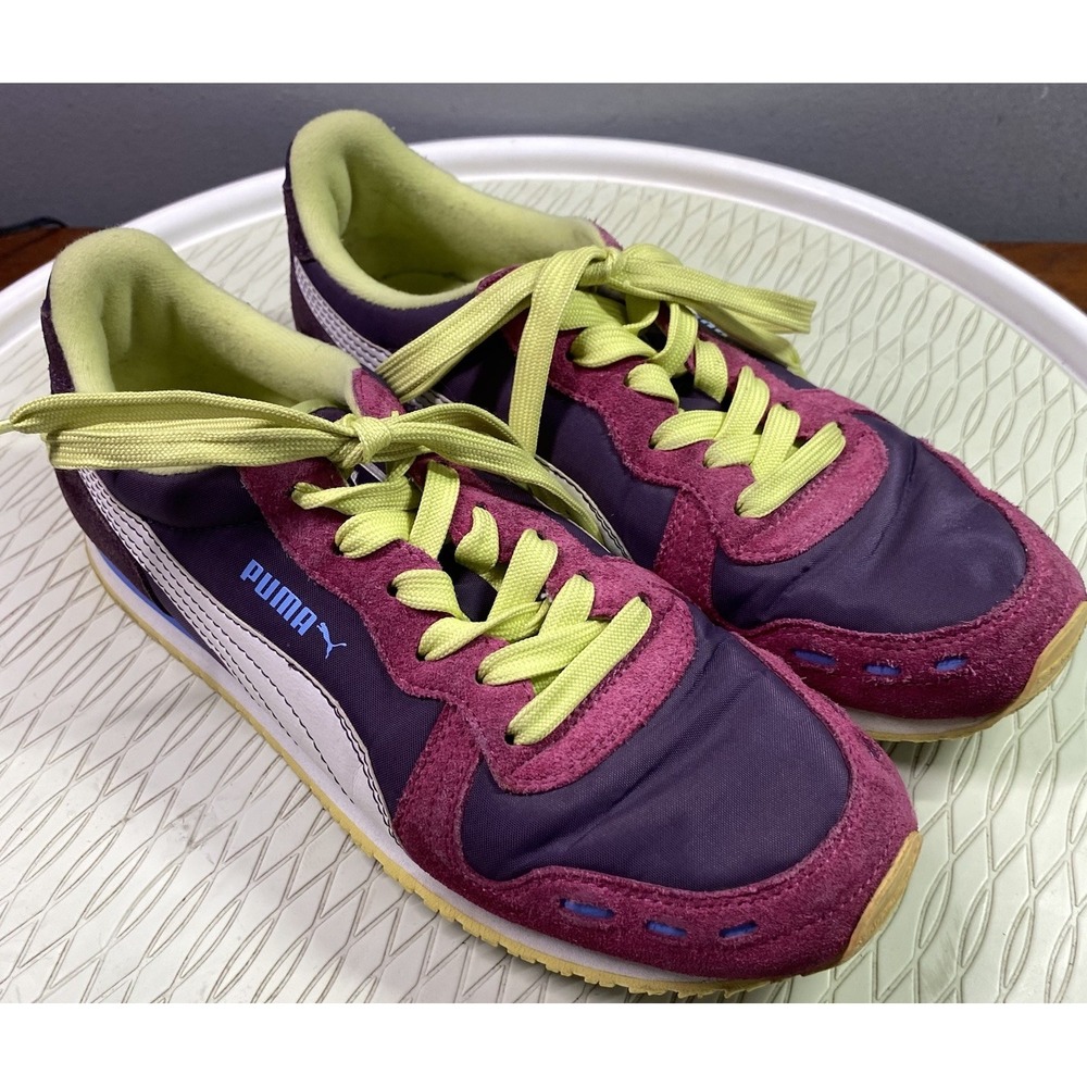 Puma Cabana Racer II - Fuschia/Purple Suede/Nylon Shoes Running Sneakers-Sz. 7.5